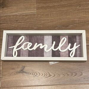 Rustic Family Wall Decor Sign